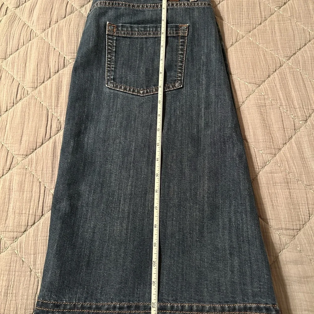 Boden Classic Blue Denim A-Line Skirt - Picture 8 of 8